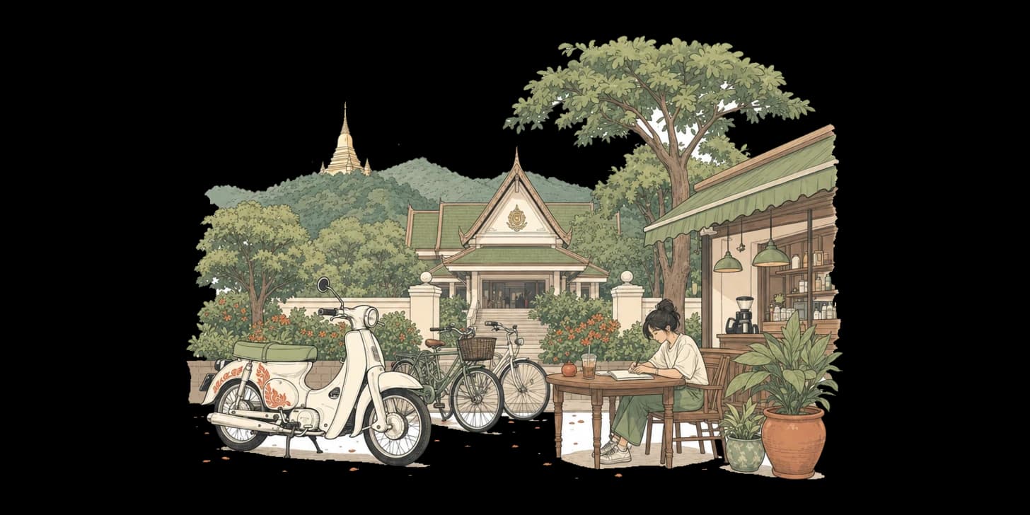 L'université de Chiang Mai et l'ambiance du quartier étudiant
