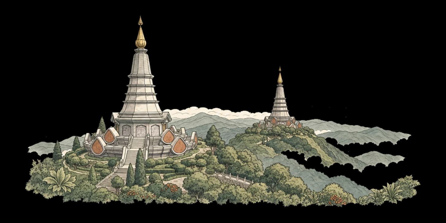 ドイ・インタノン:タイの屋根で過ごす一日