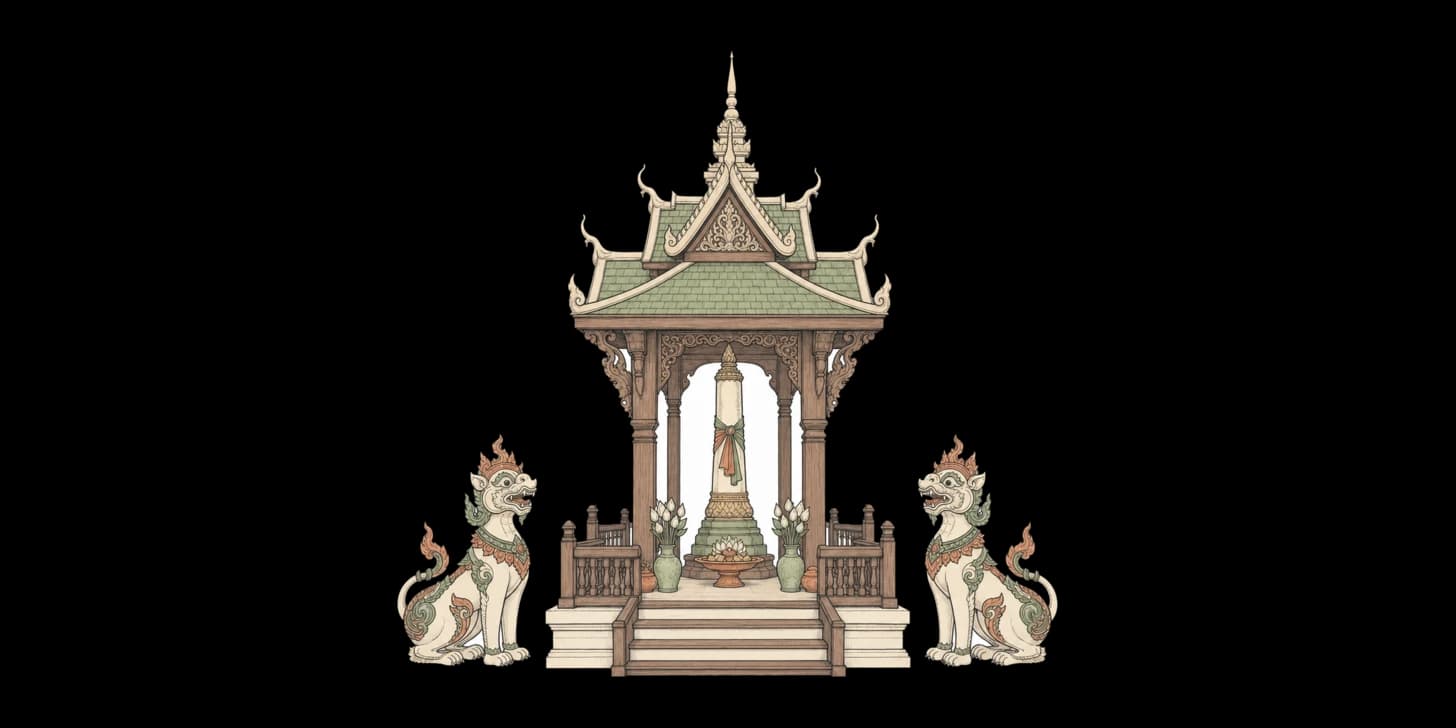 El Inthakhin: el sagrado pilar de la ciudad de Chiang Mai y los espíritus que lo custodian