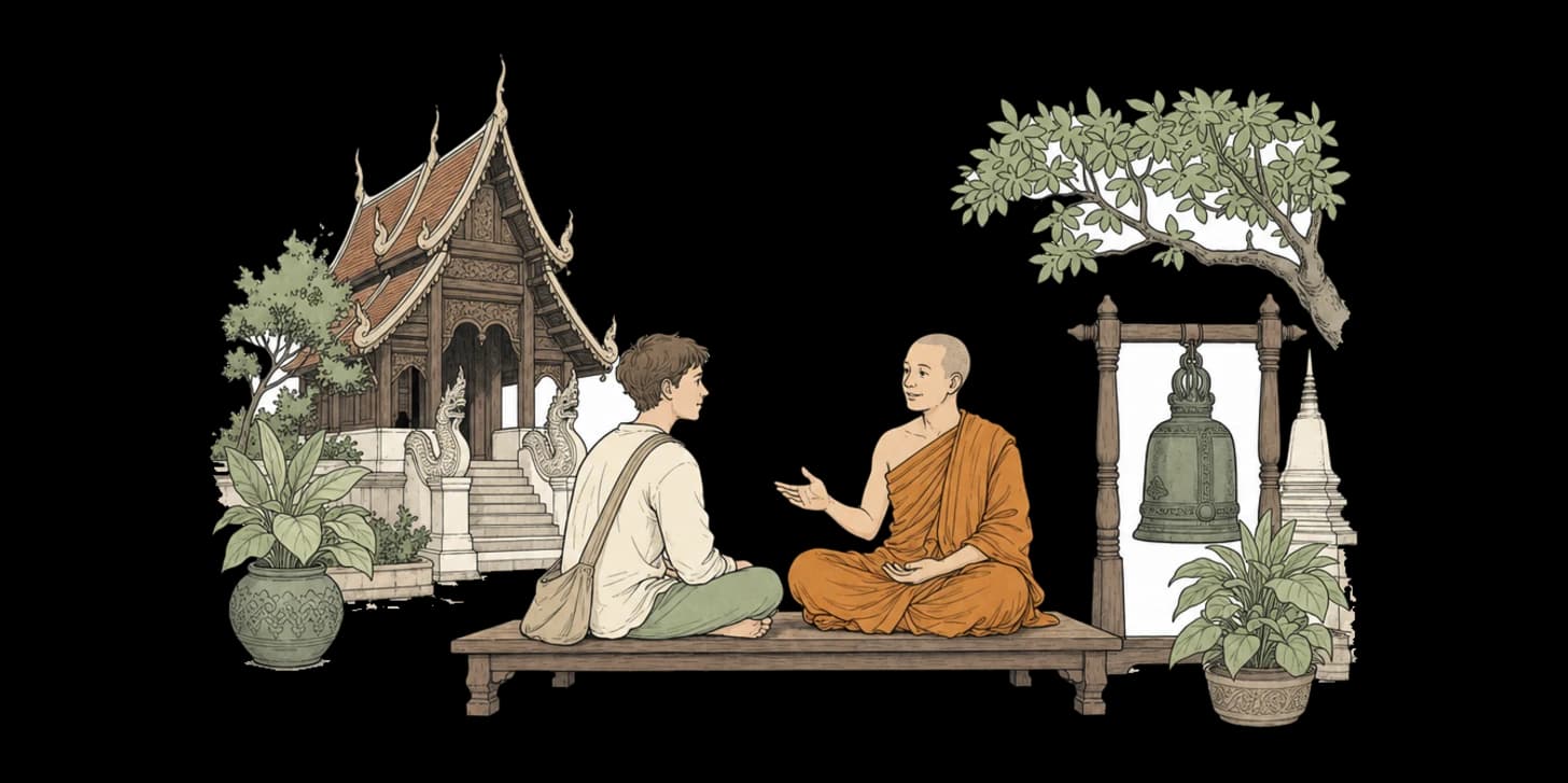 명상과 Monk Chat: 치앙마이의 고요한 면