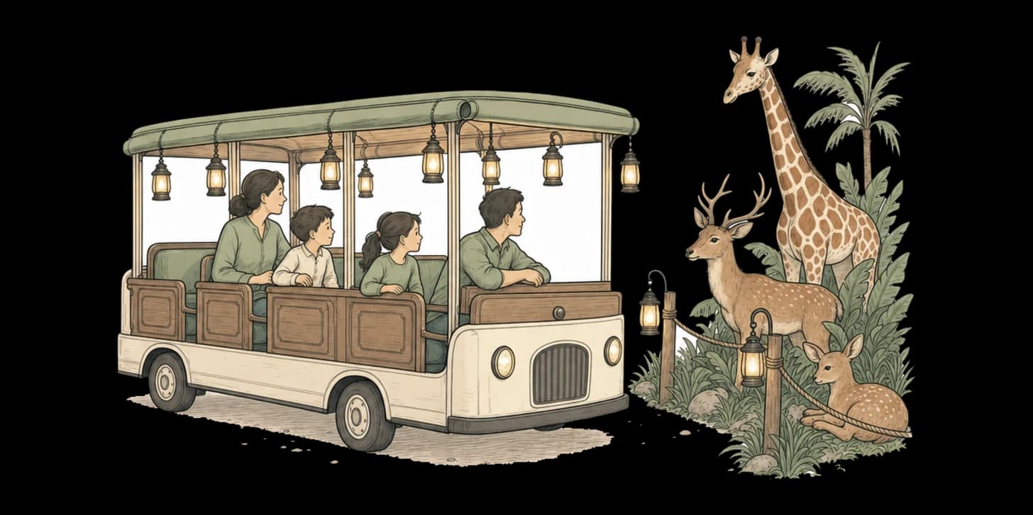 Safari Notturno e lo Zoo: una serata in famiglia