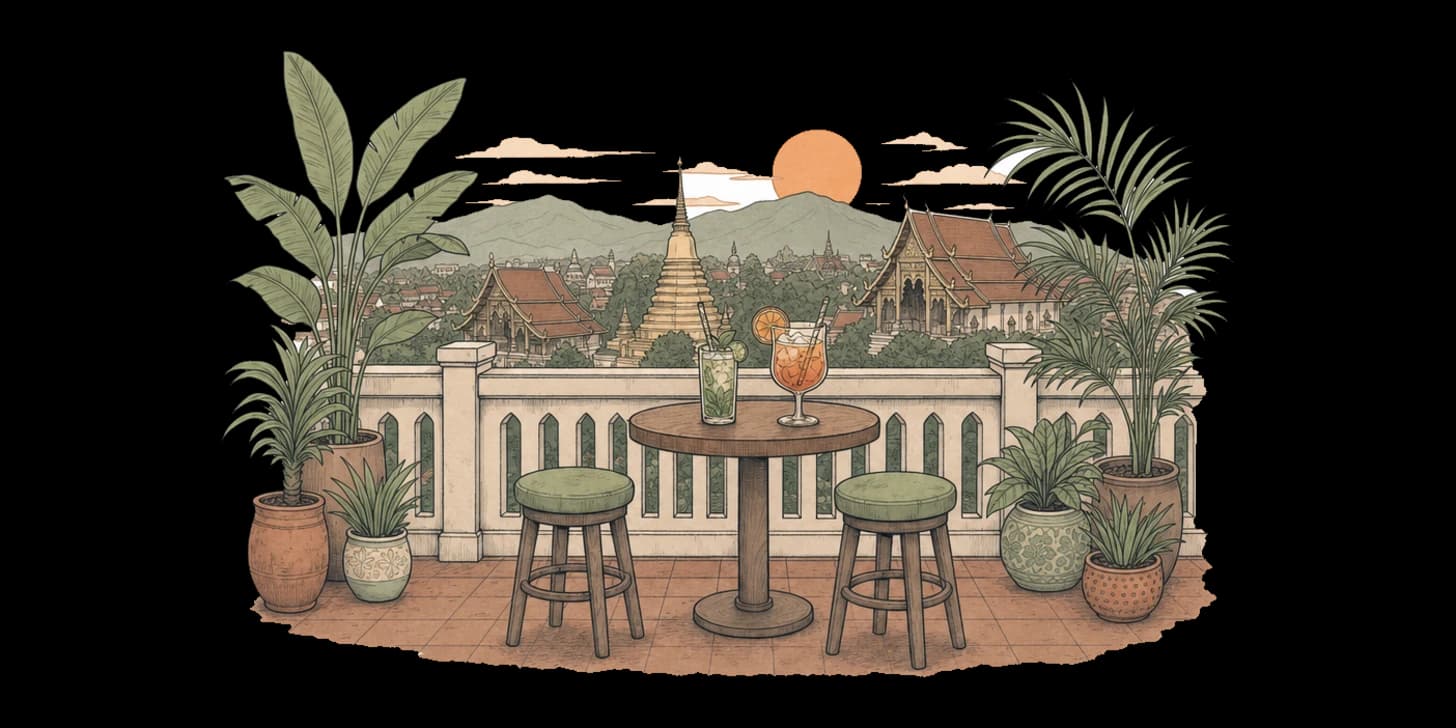 Rooftop bars in Chiang Mai: where to catch the sunset drink