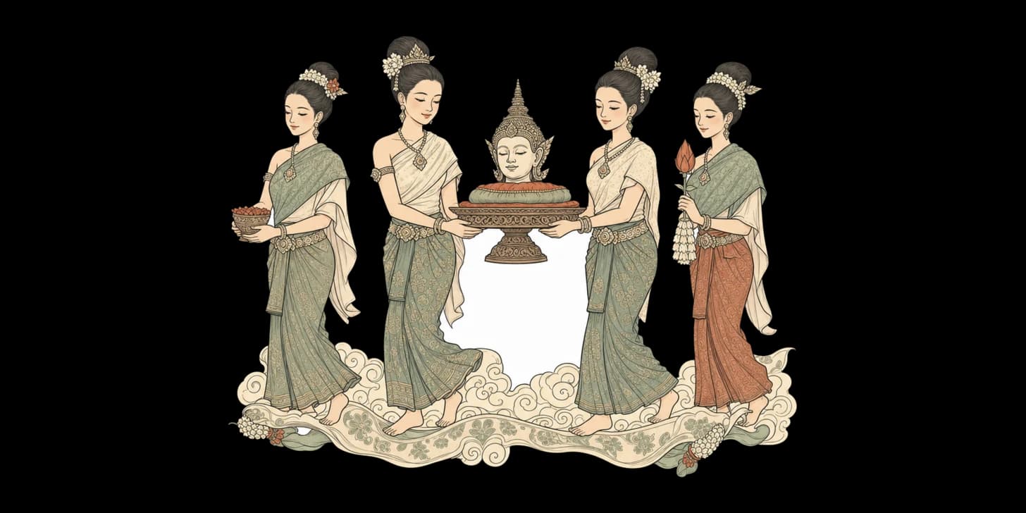 쏭끄란의 전설: 수수께끼, 잘린 머리, 그리고 낭 쏭끄란