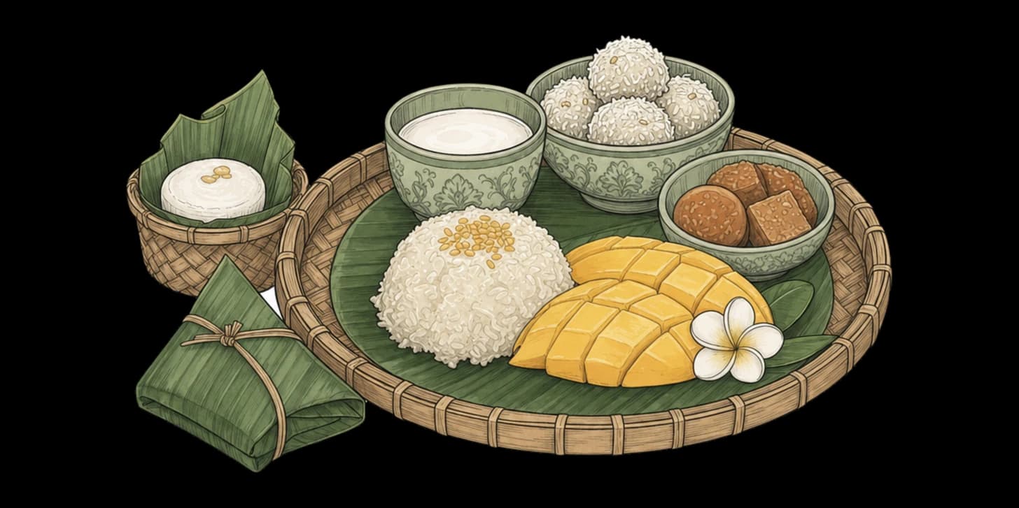 Dolci thailandesi a Chiang Mai: guida ai khanom e dove mangiarli