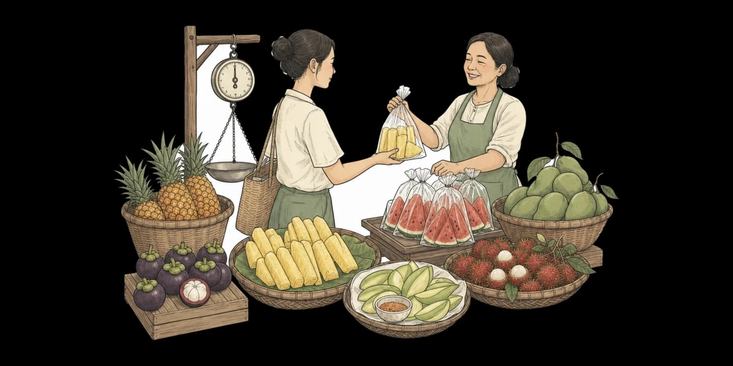 태국 과일 가이드: 치앙마이에서 꼭 먹어봐야 할 것들