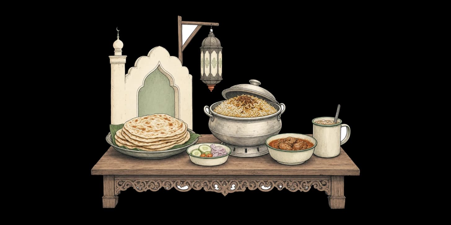 Thai-muslimisches Essen in Chiang Mai: Roti, Biryani und die Gassen von Ban Haw