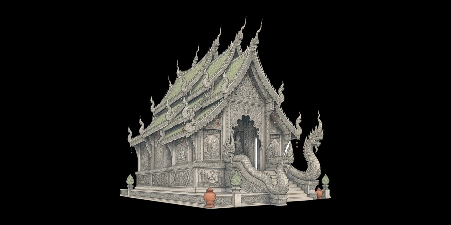 Wat Sri Suphan: Chiang Mais Silbertempel an der Wualai Road
