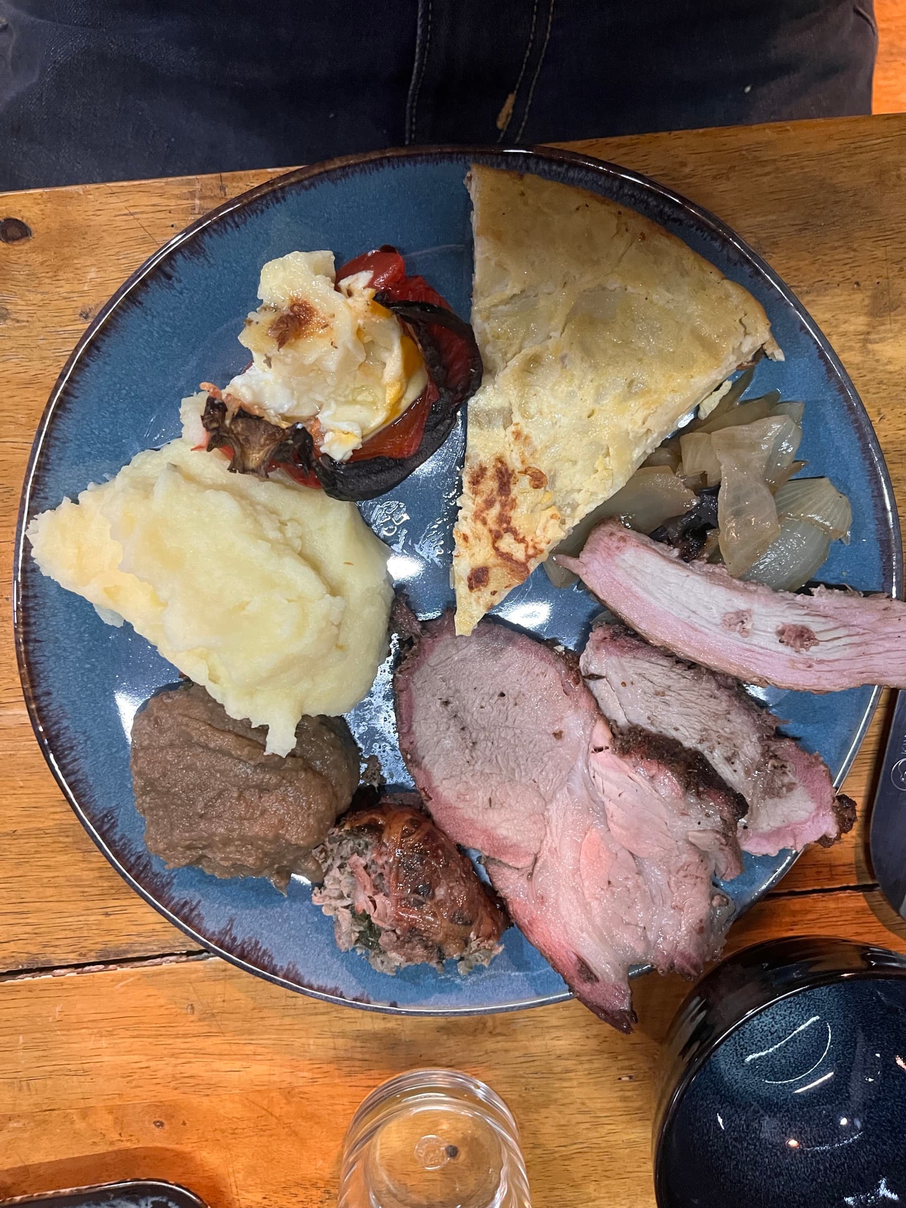 A shared dinner plate from a weekly community meal